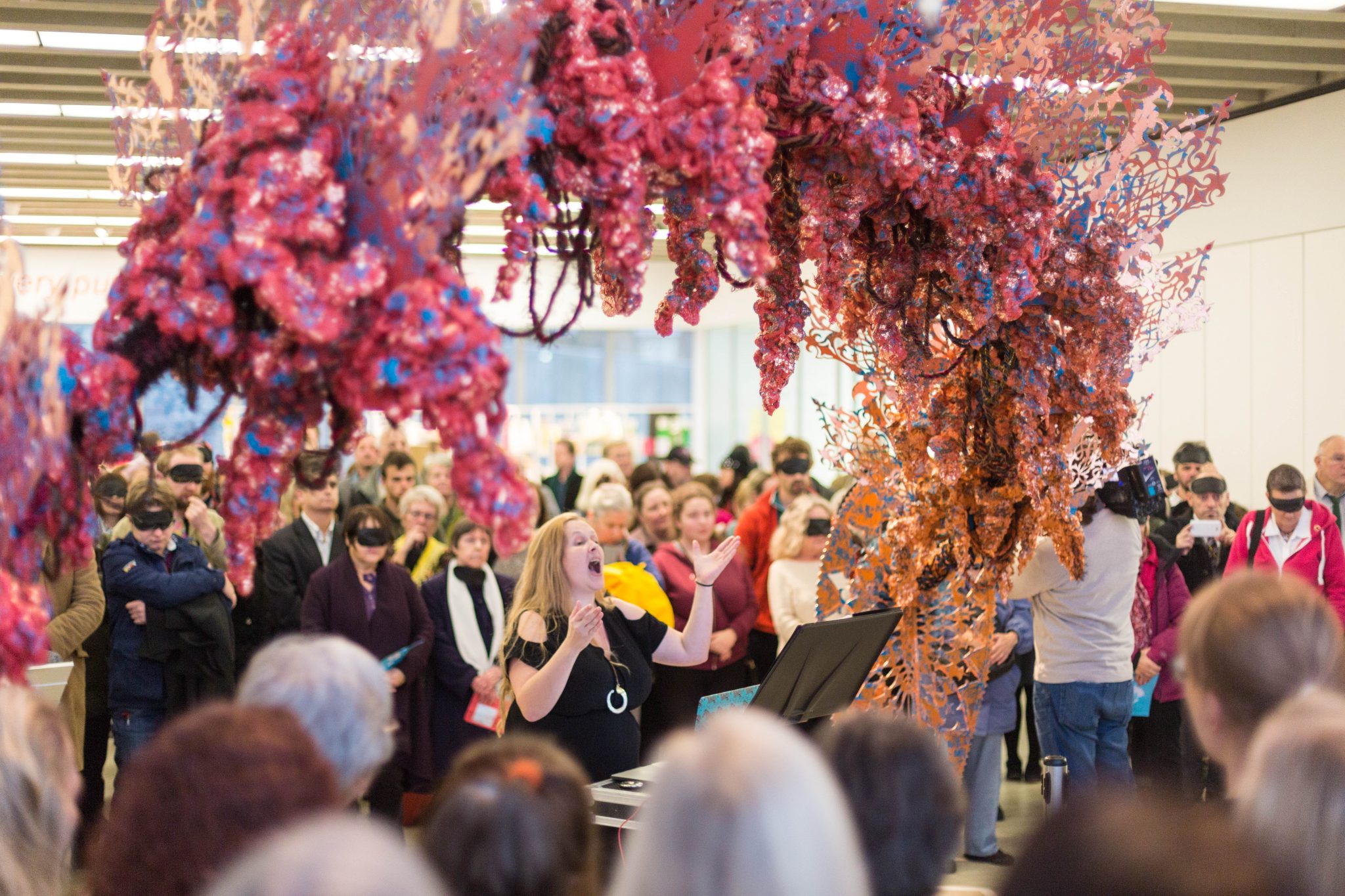 The premiere of Crossing Over at Turner Contemporary. Photograph: Jason Pay.